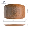 Lykke brown ovaalne taldrik, 270mm