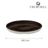 Stonecast patina iron black servaga taldrik, 210mm