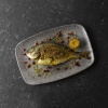 Raku quartz black taldrik, 264 mm
