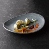 Raku topaz blue piklik vaagen, 344x234 mm