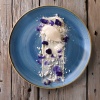 Stonecast cornflower blue kolmnurkne taldrik 26,5cm
