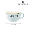 Stonecast duck egg cappuccino tass, 340ml