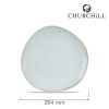 Stonecast duck egg taldrik, 264mm