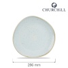 Stonecast duck egg taldrik, 286mm
