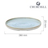 Stonecast duck egg servaga taldrik, 210mm