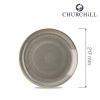 Stonecast grey taldrik, 217mm