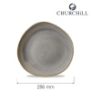 Stonecast grey taldrik, 286 mm