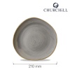 Stonecast grey taldrik, 210mm
