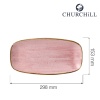 Stonecast petal pink piklik taldrik, 298x153mm