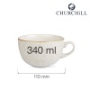 Stonecast barley white cappuccino tass, 340 ml