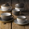 Stonecast barley white cappuccino alustass, 156 mm