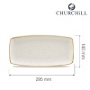 Stonecast barley white piklik taldrik, 295x140mm
