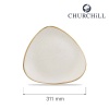 Stonecast barley white kolmnurkne taldrik, 311mm