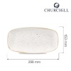 Stonecast barley white piklik taldrik, 298x153mm