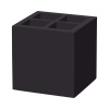 Madeira black söögiriistade ja salvrätikukarp 150x150x150 mm