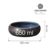 Goro brown blue kauss 165 mm, 650 ml