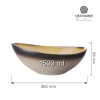 Topaz ovaalne kauss, 240 mm