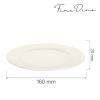 Crema taldrik, 160mm