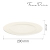 Crema taldrik, 200mm