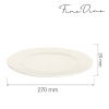 Crema taldrik, 270mm