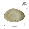 Olive orgaanilise kujuga taldrik, 350x210mm