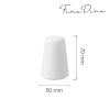 Bianco soolatoos, 50x(k)70mm