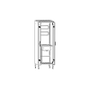 Koristuskapp 600x610x1850mm