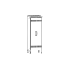 Koristuskapp 600x610x1850mm
