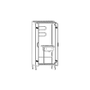 Koristuskapp 800x610x1850mm
