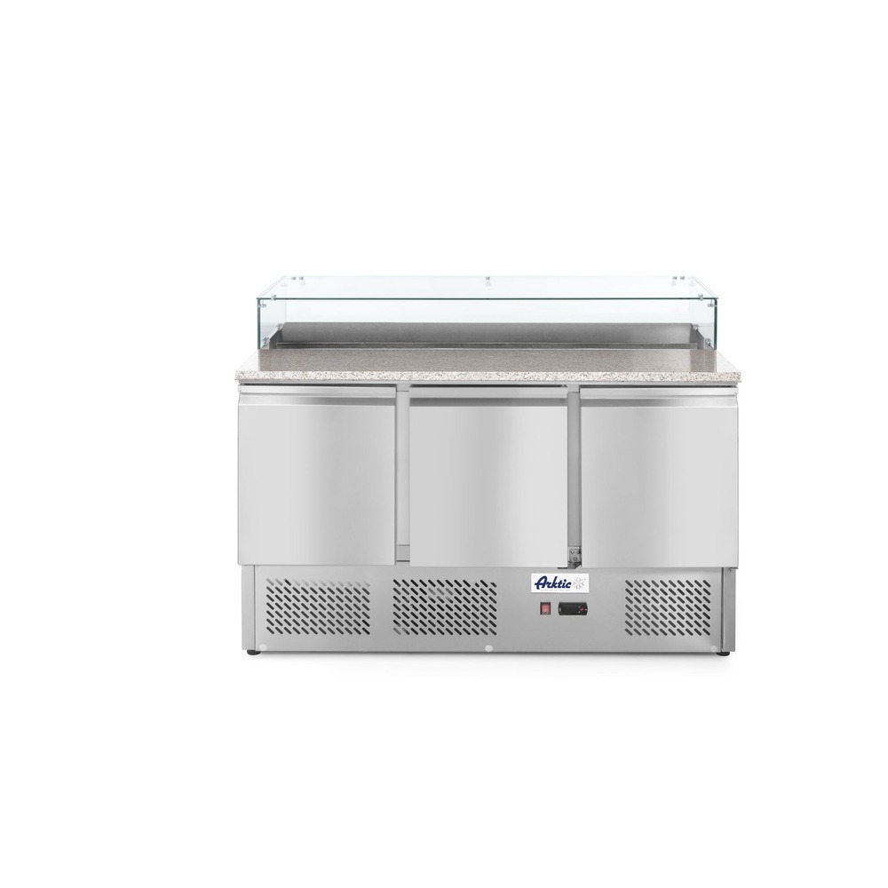 Graniitplaadiga külmlaud, 3 uksega 254 L